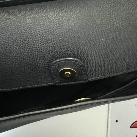 MICHAEL KORS PORTIA BLACK SAFFIANO LEATHER - Picture 3 of 5